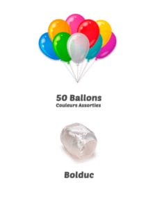 Bombonne d'Hélium Jetable Gonflage 50 Ballons